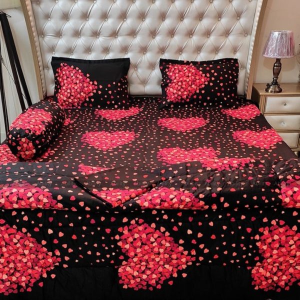5 Pecs Luxury Couple Comforter Set